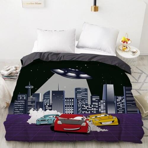 Car Cartoon Kids Duvet cover Quilt/Blanket/Comfortable Case Bedding for children baby girls 140x200 240x220 for Home airship