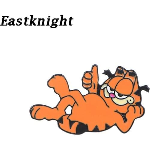 K855 Cute Cat Cartoon Enamel Pins and Brooches for Women Men Lapel Pin Backpack Bags Badge Collar Jewelry 1pcs