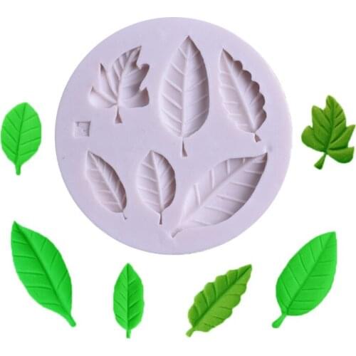 Maple leaves Silicone Mold Leaves Cupcake Topper Fondant Molds DIY Cake Decorating Tools Candy Clay Chocolate Gumpaste Mould