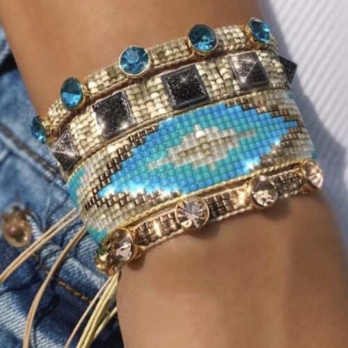 Pretty Bead Fashion MIYUKI Beaded Bracelet For Women Bileklik Pulseras Mujer Handmade Woven Charm Bracelets Female Jewelry Gift