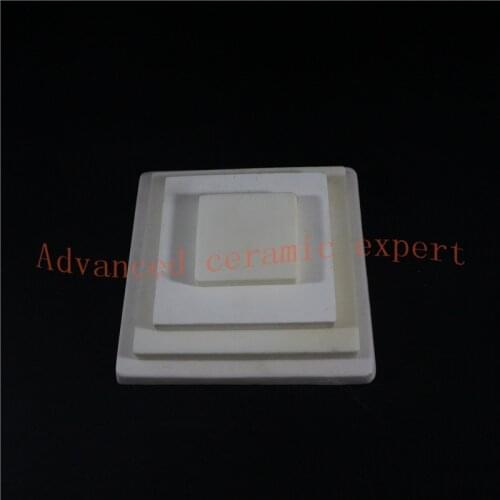 99.5%Al2O3 High Wearable Square Corundum Plate 80*80*7mm/Wear-Resisting Ceramic Sheet/Alumina Ceramic quadrate Substrate