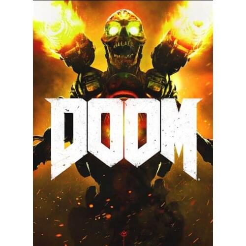 Lot style Choose Doom Game Art print Silk poster Home Wall Decor