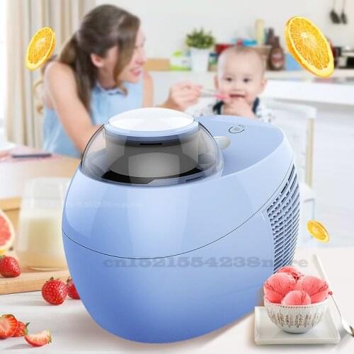 60W Household Small Ice Cream Machine 500ML Fully Automatic Childrens DIY Homemade Ice Cream Machine No Refrigerator Required