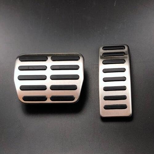 Stainless Steel Car Clutch Gas Brake Pedals Cover for Audi A1 A2 A3 S3 TT for Seat Arosa Ibiza Cordoba 6K Leon Toledo Fabia