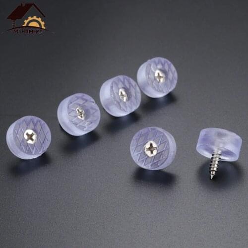 Myhomera 8Pcs Chair Leg Pads Furniture Legs Coffee Table Cabinet Leg Floor Protectors Covers Round Bottom Anti Slip PVC Feet Lot