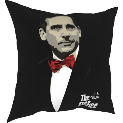 The Office Godfather Michael Scott Pillow Cover Decoration Tv Series Cushion Cover Throw Pillow for Sofa Double-sided Printing
