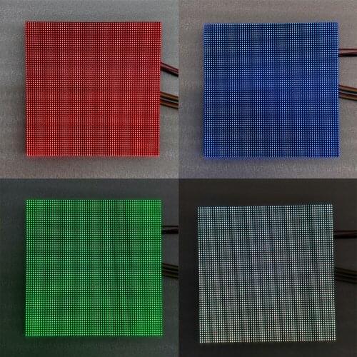 P4LED Unit Board 128 * 128mm LED Display Module RGB Full Color Indoor 32 * 32 Pixel Video Wall LED Panel Module 1 / 16 Scan