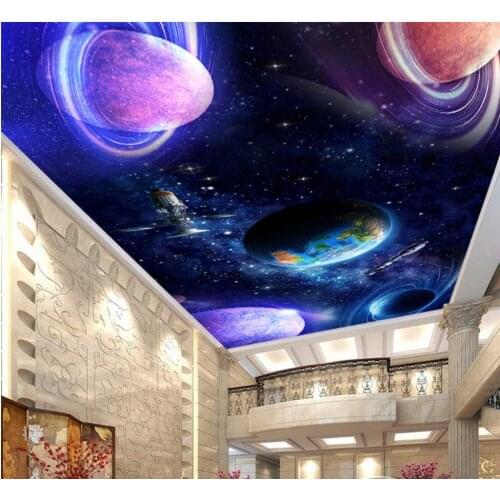 Custom photo background 3d ceiling murals wallpaper Stars of the cosmic stars room decoration painting wallpaper for walls 3d