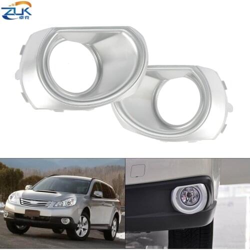 ZUK Front Bumper Fog Light Cover For Subaru Outback 2010 2011 2012 Silver Color Fog Lamp Trim OEM:57731-AJ490 57731-AJ480
