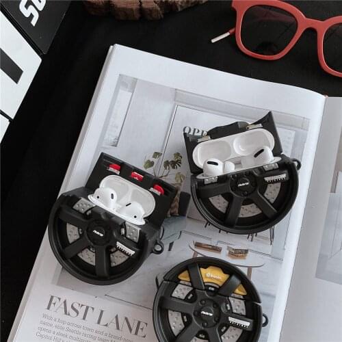 Luxurious Airpods Protective Sleeve Suitable for Apple Airpods Pro Tire-type Earphone Case Creative Silicone Airpod Protective