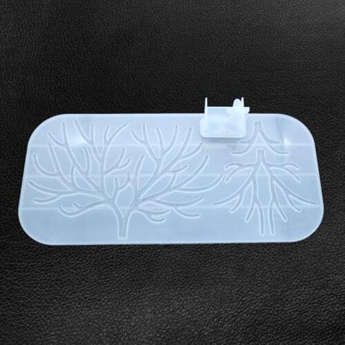 DIY Crystal Epoxy Molds Deer Tree Shape Silicone Mould Jewelry Making MXME