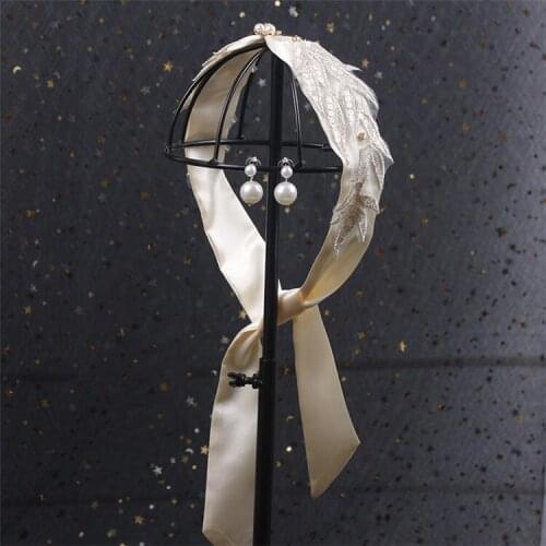 Bride Handmade Tiara Flash Leaf Hair With Earrings Set Knot Wedding Hair Accessories Photography Accessories Headband