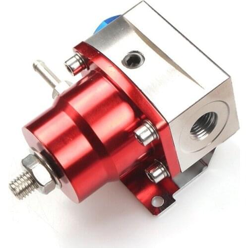 1Set Car Racing 0-140PSI Universal Aluminum Adjustable Fuel Pressure Regulator kits with Oil pressure gauge Connector adapter