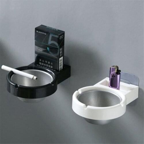 Hanging Cigarette Storage Rack Bathroom Wall Mounted Stainless Steel Ashtray Toilet Storage Cup Cigarette Tool Box
