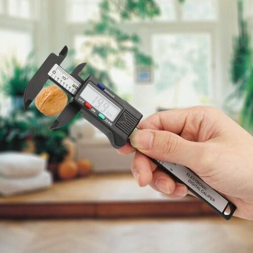 High Accuracy 100mm Plastic Electronic Digital Caliper with Large LCD Screen Digital Vernier Caliper (Without Battery)