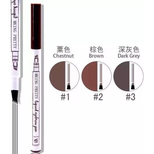 1Pcs Women Makeup Sketch Liquid Eyebrow Pencil Waterproof Brown Eye Brow Tattoo Dye Tint Pen Liner Long Lasting Eyebrow T0482