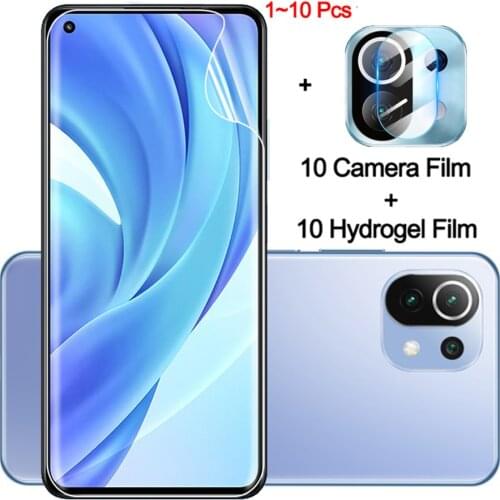 1-10 pcs, hydrogel film for mi11 lite xiaomi 11 lite soft glass mi 11 ultra xiaomi mi-11i screen protector mi11 xiaomi mi 11lite