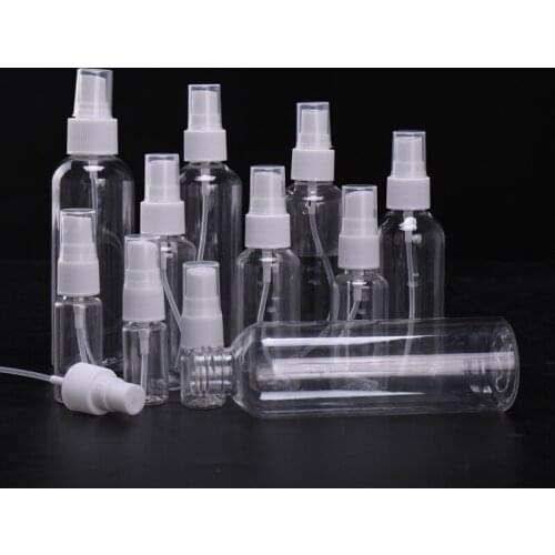 1pc High Quality Transparent Empty Spray Bottles Plastic Mini Refillable Container Empty Cosmetic Containers