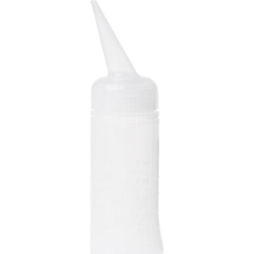 120ml/260ml Salon Applicator Measuring Plastic Bottle Hair Styling Hairdressing C1FF