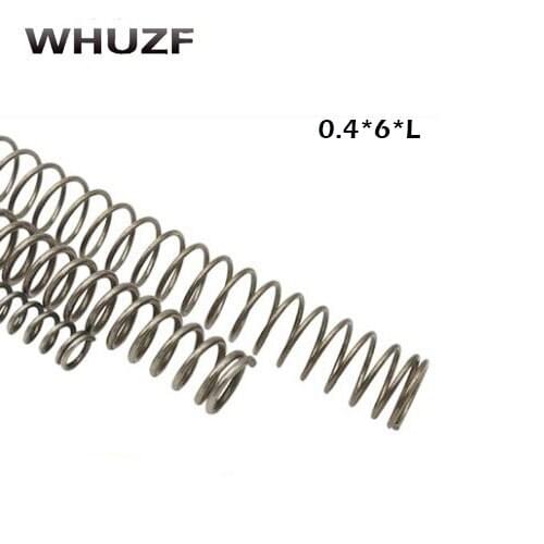 20pcs wire 0.4mm length 5mm-50mm 304 stainless steel compression springs non-corrosive spring Y shape extension springs