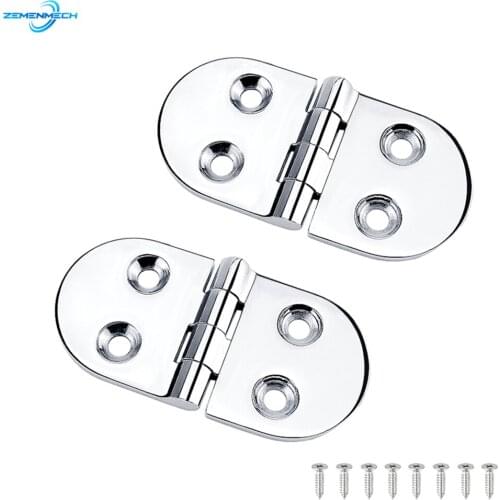 2X Boat Accessories 38*75mmHeavy Duty Boat Hinge Door Strap Butt Hinge Marine Grade Boat Caravan RV Deck Cabinet Drawer Hardware