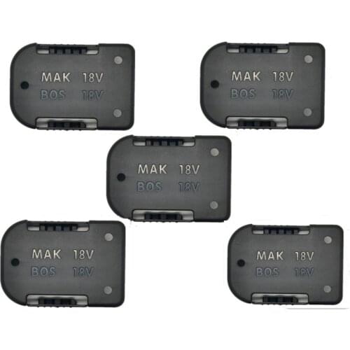 5Pcs 18V Battery Mounts Storage Shelf Rack Stand Holder Set for Makita Battery Protection Cover