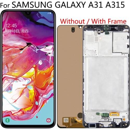 6.4'' New AMOLED For Samsung Galaxy A31 A315 LCD Display Touch Screen Digitizer LCD For Samsung A31 A315 Display Replacement