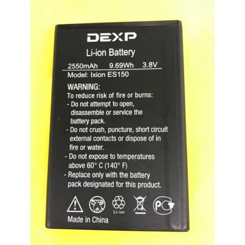 MLLSE 2550mAh es150 Battery For DEXP Ixion ES150 mobile phone