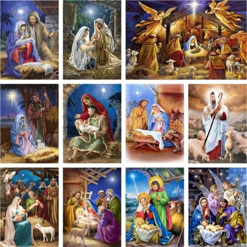 DIY Diamond Painting 5D Brand New Religious Diamond Mosaic Our Lady Cross Stitch Kit Home Wall Decoration Personalized Gift