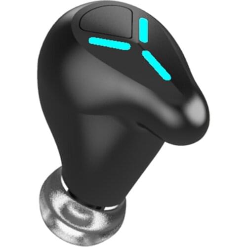 Wireless bluetooth single-sided headset with microphone waterproof touch earplugs