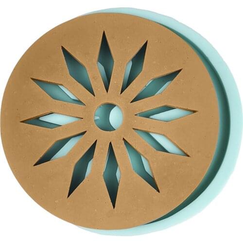 Soap Mold Silicone Mold Round Sun Flower Cushion DIY Cement Cushion Mold Manual Drip Mold For Bowl Coaster Chocolate Mold