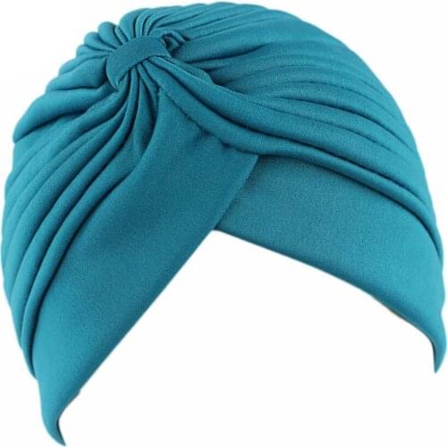 Women Turban Hijabs Islamic Head Cover Plain Muslim Caps Hats Inner Hair Wraps Accessories