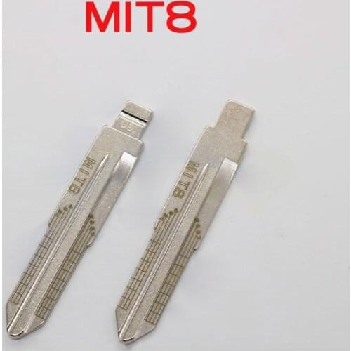 MIT8 Engraved Line Key Blade For Mitsubishi Pajero Chery QQ Scale Shearing Teeth Cutting Key Blank (No 5)