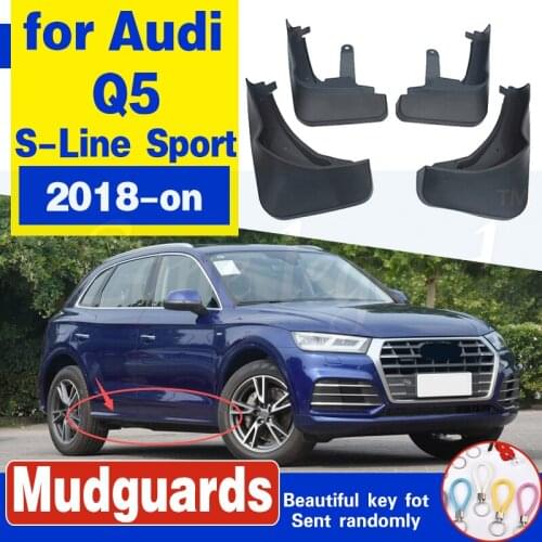 OE Styled Molded Car Mud Flaps For Audi Q5 FY S-Line SQ5 2018 2019 Mudflaps Splash Guards Mud Flap Mudguards Car Styling