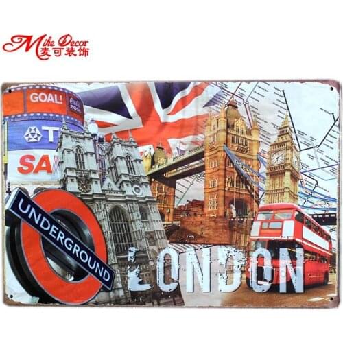 [ Mike86 ] LONDON Building Tin sign Art wall decoration House Cafe Bar Vintage Metal Craft AA-25 Mix order 20*30 CM