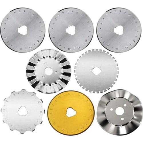 ABSF 45mm Round Rotary Cutter Blades Set Sewing Crafts, Sharp and Ultra Durable, for Quilting Cut Sewing Craft - 8Pcs