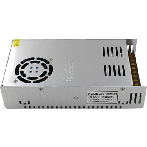 New 36V 10A 360W Switching Power Supply Driver for CCTV camera LED Strip AC 100-240V Input to DC 36V