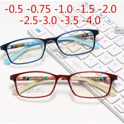 Fashion Anti Blue Light Glasses Teens Boy Girls Computer Prescription 8-14 years -0.5 -0.75 -1.0 -1.5 -2.0 -3.0 -4.0