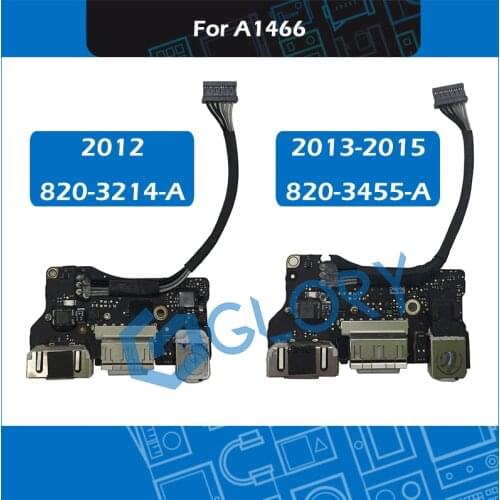 Original 820-3214-A 820-3455-A For MacBook Air 13" A1466 I/O USB Audio DC-IN Power Jack Board Replacement 2012 2013 2014 2015