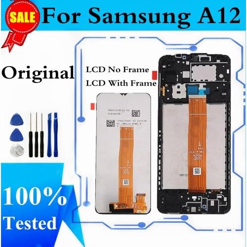 Original Display For Samsung Galaxy A12 A125F A125F/DS display LCD Touch Screen Digitizer Assembly Replacement Repair Parts