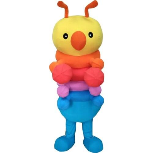 Custom Colorful Insect Bug Mascot Costume Adult Size Costume With Mini Fan Inside Head For Commercial Advertising Carnival Party