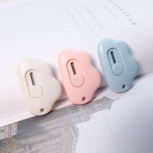 Portable Cloud Shape Mini Utility Knife Students Stationery Paper Cutting Office Supplies Letter Opener Blade Cutter