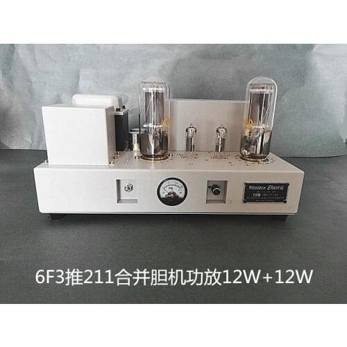12W+12W Western Electric Master 211 single-ended tube amplifier combined tube amplifier 6F3 (6BM8)