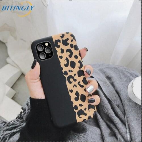 Sexy Leopard Print Phone Case For iPhone 11 7 Plus Cover High Quality Soft tpu 3D Leopard Pattern Case for iPhone X XR XS MAX