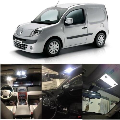 LED Interior Car Lights For Renault kangoo be bop kw01 express fc01 fw01 box kc01 minivan car accessories lamp bulb error free