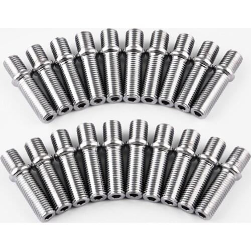 20X Extended Wheel Stud Conversion Screw Adapter For BMW M12*1.5-M12*1.5 5cm