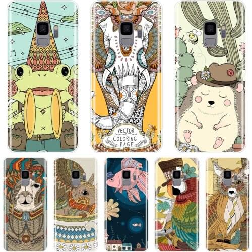Rabbit Elephant Fish Back Cover For Samsung Galaxy S5 S6 S7 Edge S8 S9 Plus Soft Phone Case Silicone For Samsung Note 9 8 5 4