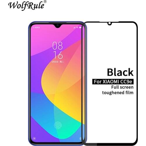 Tempered Glass For Xiaomi Mi CC9E Glass Full Cover Glue Screen Protector For Xiaomi CC9E Phone Glass For Xiaomi Mi CC9 Mi CC9E