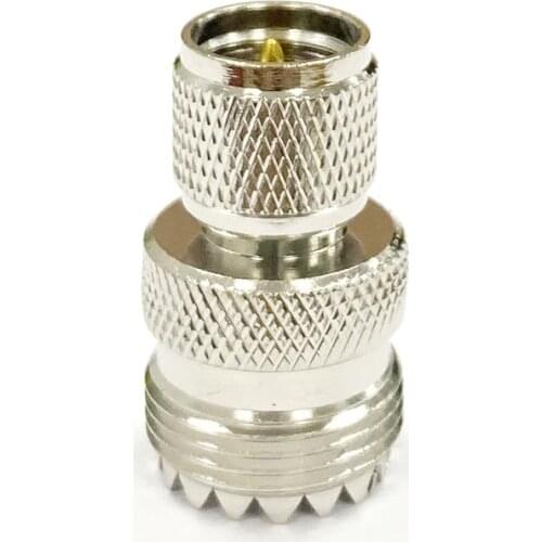 1pc NEW MINI UHF Male Plug To UHF Female Jack RF Coax Adapter Convertor Straight Nickelplated Wholesale