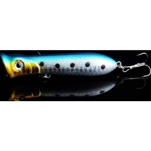 1pc Floating Popper fishing lure Pesca isca Artificial Hard Bait 11g 8cm Quality Plastic Fishing Tackle strong Hooks